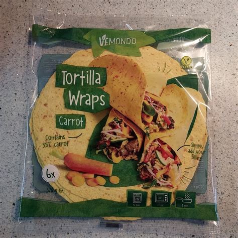 Vemondo Tortilla Wraps Carrot Review Abillion