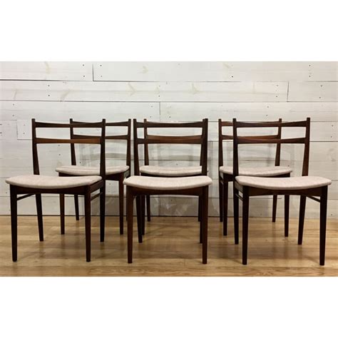 Set De Six Chaises En Palissandre De Rio Design De Henry Rosengren