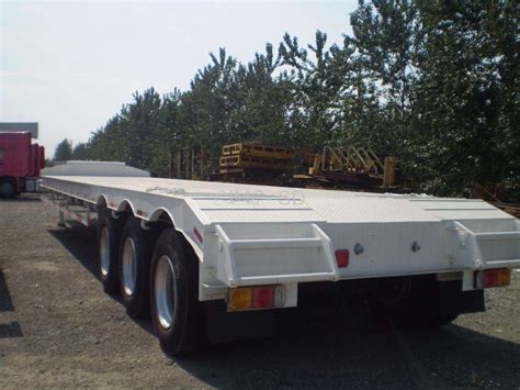 3 Axle Heavy Duty I Beam Low Bed Semitrailer 60ton Low Loader Semi