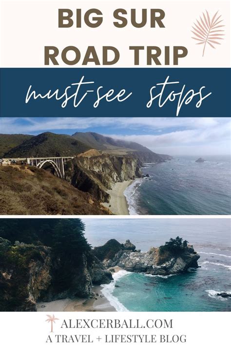 Big Sur Road Trip Must See Stops Road Trip Essentials Road Trip