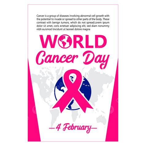 World Cancer Day Vector Hd Png Images Standard World Cancer Day