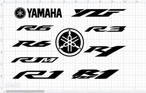 Motors 2 X CARBON EFFECT Decal Yamaha Style R1 R6 YZF YBR Tuning Fork