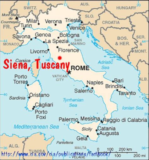 Siena Italy Map Elamp