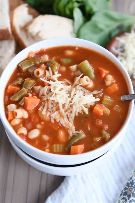 Classic Minestrone Soup Recipe Mel S Kitchen Cafe