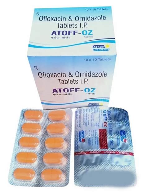 Atoff Ofloxacin Ornidazole Tablets Ip At Rs Box Ofloxacin And