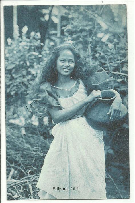 Filipina Beauty Lady Philippines Ethnic Costumes Old Postcard Filipina Beauty Filipino