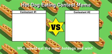 Hot Dog Eating Contest Meme - Template by StarGirl987 on DeviantArt