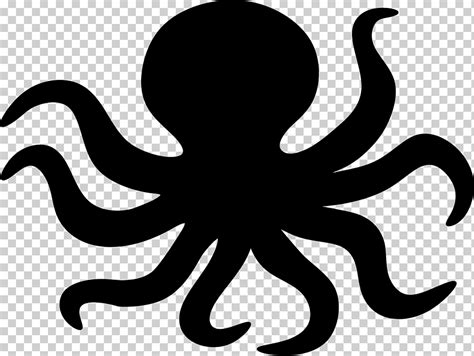 Icono De Pulpo Sobre Fondo Blanco Png Salvaje Lindo Silueta Png Y My