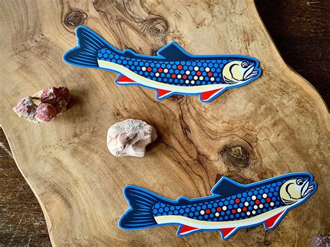 Brook Trout Sticker Realistic Native Trout Fishing And Fly Fishing