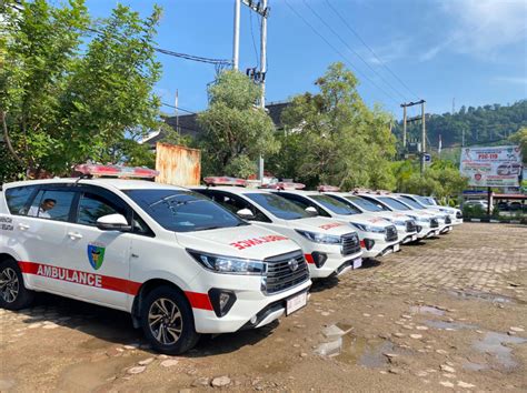 Pemerintah Kabupaten Pesisir Selatan Terima Bantuan 10 Ambulans Dan 12