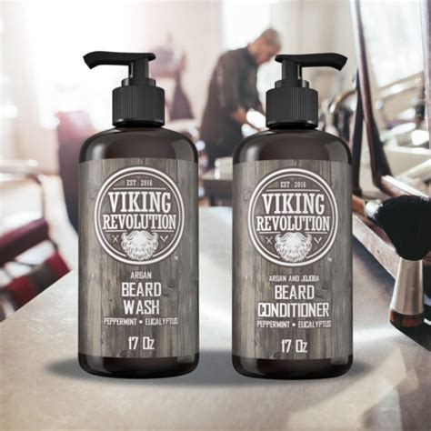 Viking Revolution Beard Wash And Beard Conditioner Set W Argan And Jojoba Oils And Ebay