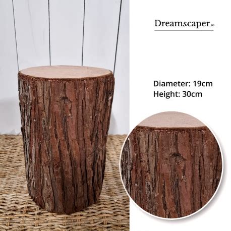 Natural Wood Stump Med Rustic Props Rental Dreamscaper Singapore