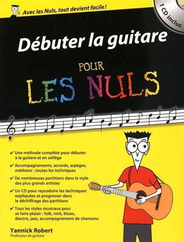 Débuter la guitare pour les nuls de Yannick Robert Recyclivre