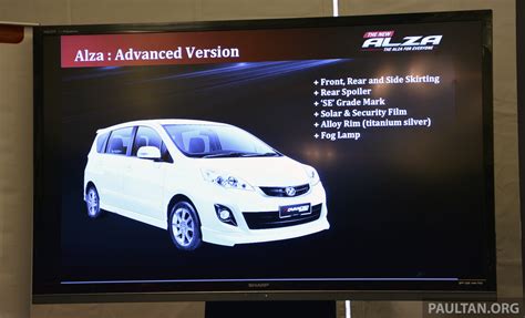 Perodua Alza Facelift Officially Revealed From RM52 400 2014 Alza