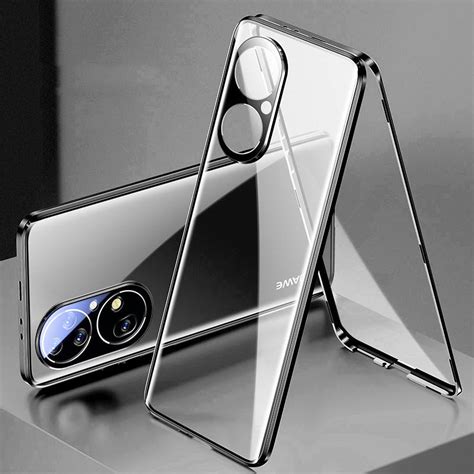 Cheap 360 Full Protection Magnetic Metal Case For Huawei P60 50 40 Pro