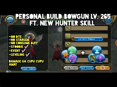 PERSONAL BUILD BOWGUN ARROW DPS FT NEW HUNTER SKILL TORAM ONLINE