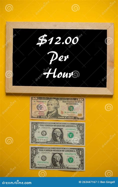 United States Minimum Wage Stock Image Image Of Cash 263447167