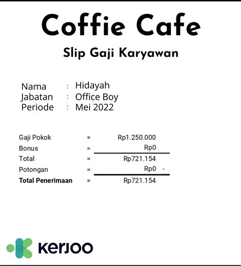 Contoh Slip Gaji Karyawan Lengkap Format Dan Komponen Contoh Surat