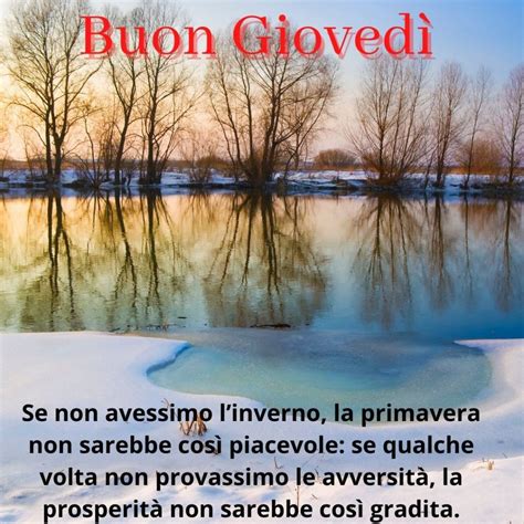 Buon Gioved Gennaio Frasi Immagini Invernali Del Buongiorno