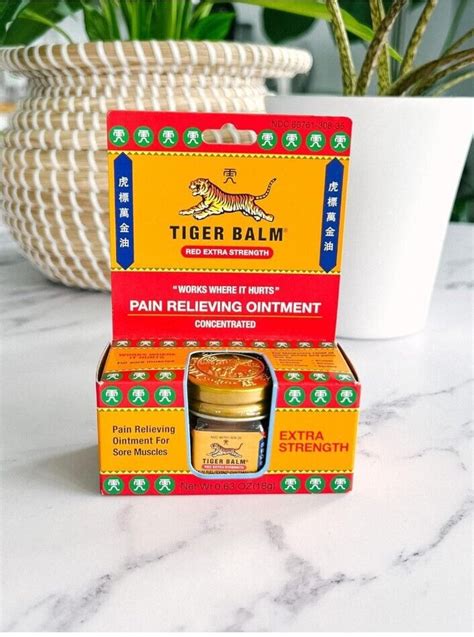 Tiger Balm Red Extra Strength Pain Relieving Ointment 18g For Adult