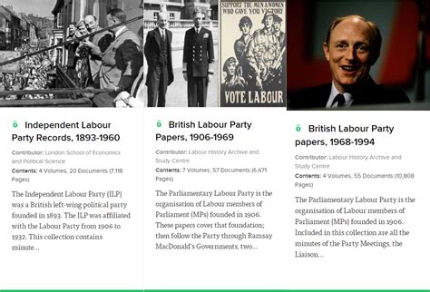 New! British Labour Party and Independent Labour Party Papers | SPS ...