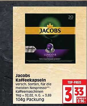 Jacobs Kaffeekapseln Angebot Bei Edeka Prospekte De