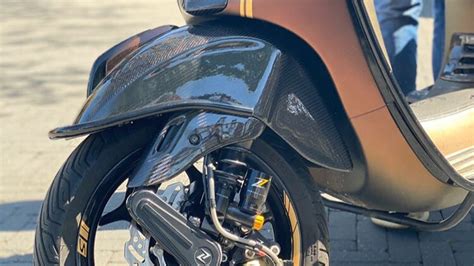 Vespa Schokbreker Kapje Carbon Fiber Lanksco