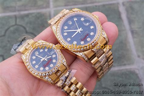 Wholesale Rolex Watches Clone Diamond Watches Couple Watches Matching Watches Xd Wr5 China