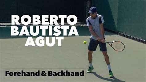 Roberto Bautista Agut I Forehand And Backhand I Miami Open 2015 Youtube