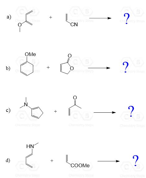 Regiochemistry Of The Diels Alder Reaction With Practice Problems Chemistry Steps