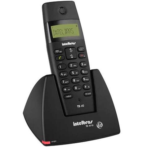 Telefone Sem Fio Dect 60 Com Identificador De Chamadas Ts40id Preto