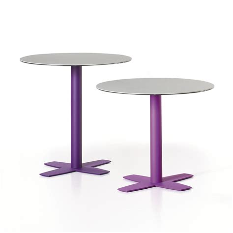 Contemporary Table Croix Mobliberica Ceramic Metal Base Round