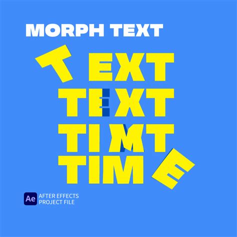 Morph Text After Effects Project File