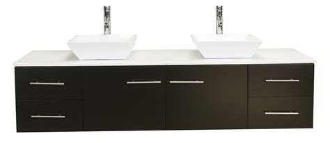 Totti Wave 60 Espresso Modern Double Sink Bathroom Vanity W Super