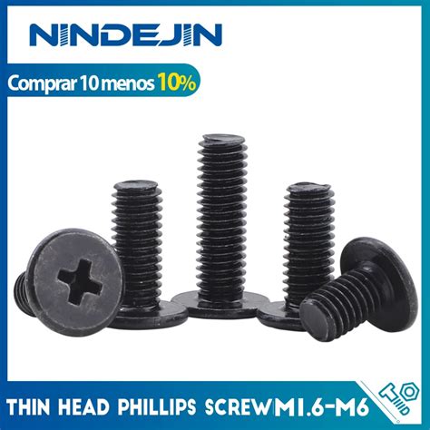 Nindejin Tornillo De Cabeza De Oblea Plana Ultra Delgada Phillips M