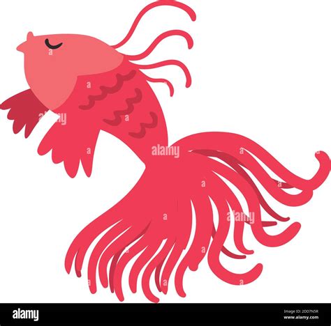 Cute Dancing Fish On White Background Vector Illustration Design Stock