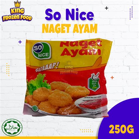 Jual So Nice Chicken Nuggetnaget Ayam 250g Shopee Indonesia