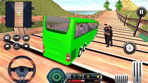 Uphill Offroad Bus Driving Sim Gameplay Driving Bus In