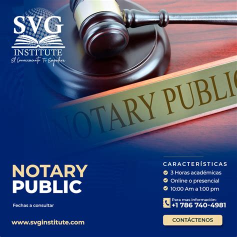 Curso Notary Public Svg Institute