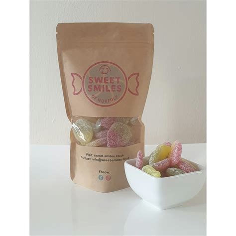 Sweet Smiles Fizzy Sour Apples Sweet Pouch 200g Jarrolds Norwich