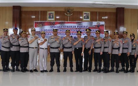 Jelang Purna Personel Polres Demak Terima Kenaikan Pangkat