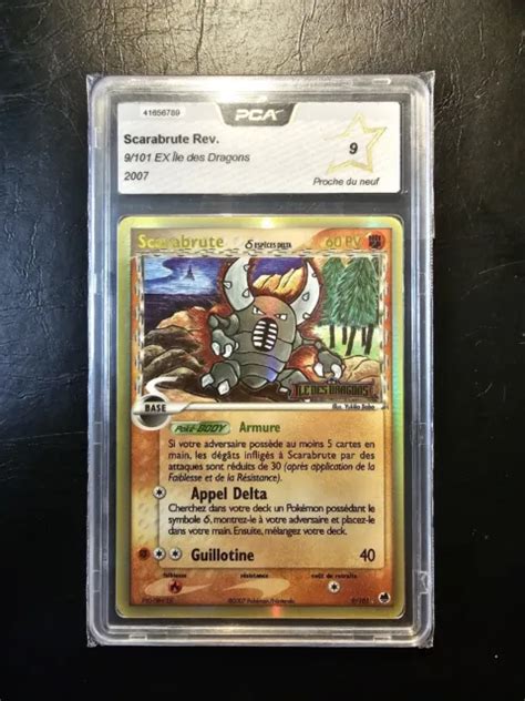 CARTE POKÉMON SCARABRUTE 9 101 Reverse Pca 9 Ex Îles Des Dragons EUR