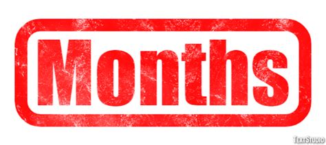 Months Text Effect And Logo Design Word