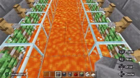 How To Build A Lava Bridge In Minecraft Youtube