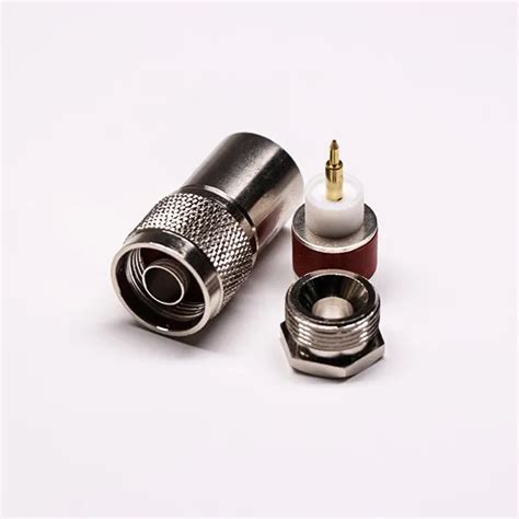 N Connector Rf Straight Female Ohm Crimp Type For Cable Id