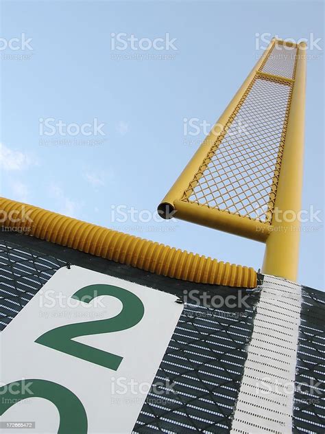 Baseball Outfield Foul Pole Stock Photo Download Image Now Baseball