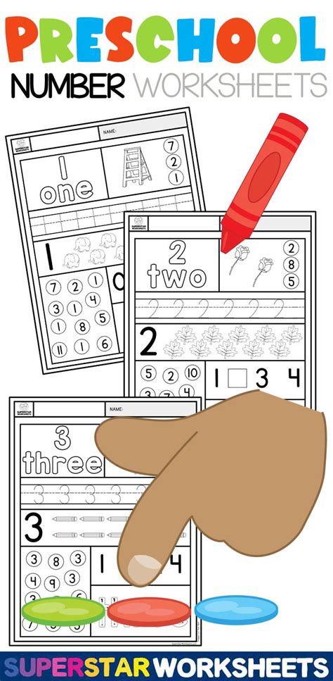 Preschool Number Worksheets | Preschool number worksheets, Numbers ...