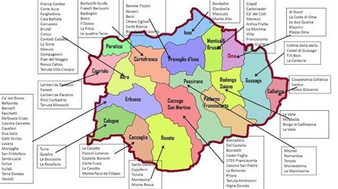 Mappa Delle Aziende Della Franciacorta