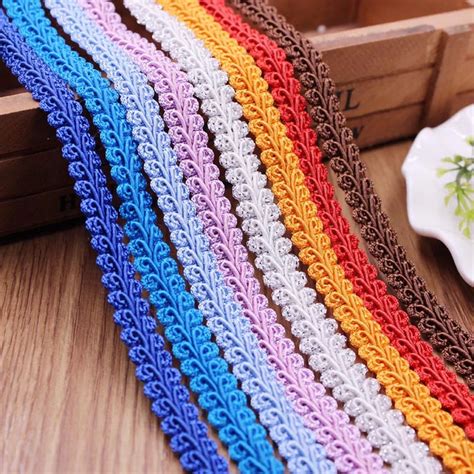 5 Yard Lace Trim Fabric Sewing Lace 16 colors Centipede Braided Lace ...