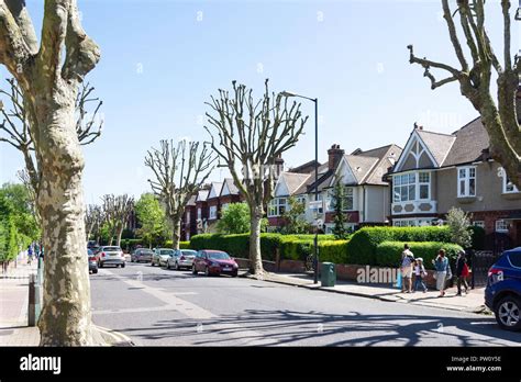 Residential Houses On Brondesbury Road Queen S Park London Borough Of